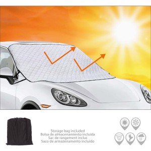 BACHE PARE-BRISE 2 EN 1 ETE-HIVER T.M 193*122CM