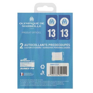 AUTOCOLLANTS PREDECOUPES LOGO OM/13 SACHET DE 10 PCS - SCT