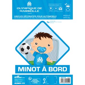 ADHESIF MINOT A BORD OLYMPIQUE DE MARSEILLE - SCT