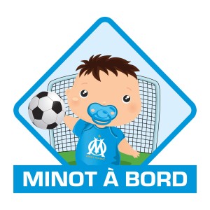 ADHESIF MINOT A BORD OLYMPIQUE DE MARSEILLE - SCT
