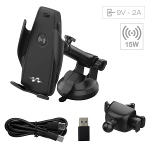 SUPP MOBILE CHARGE INDUCT° 15W+CABLE USB-C/C ADAPT USB-C/USB-A - SCT