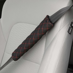 2 FOURREAUX PROTECTION DE CEINTURE SWISS DRIVE NOIR SURP ROUGE - SCT