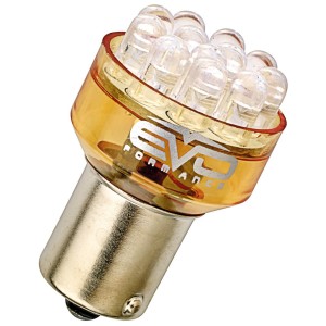 AMPOULE LED CLIGNOTANT P21W BAS15S 1PLOT - ORANGE - 2PCS
