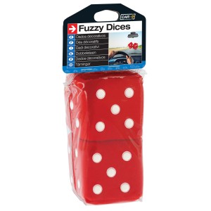 DOUBLE DES DECORATIFS A SUSPENDRE 6X6CM ROUGE