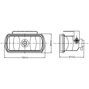 FEUX DE ROUTE RECT H3 12V 55W X2 - SCT