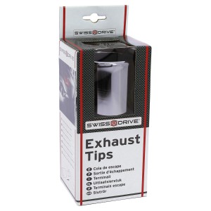 SORTIE D'ECHAPPEMENT OVALE BISEAUTEE