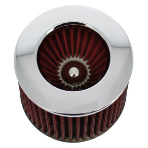 FILTRE A AIR UNIVERSEL STREAM ROUGE + 4 BAGUES