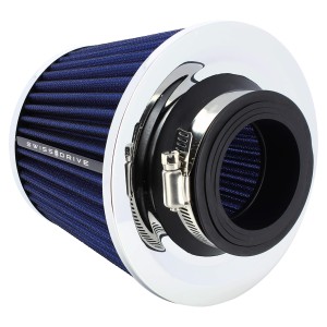 FILTRE A AIR CHROME BLEU UNIV + 4 BAGUES
