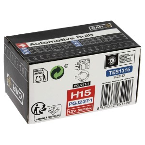 BOITE 1 AMPOULE 12V. 55/15W H15 PGJ23T-1