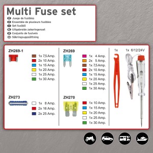 BOITE DE FUSIBLES + ACCESSOIRES 29 PIECES