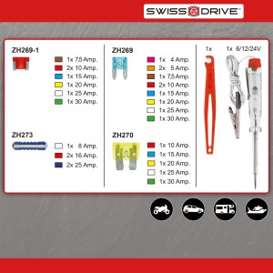 BOITE DE FUSIBLES + ACCESSOIRES 29 PIECES