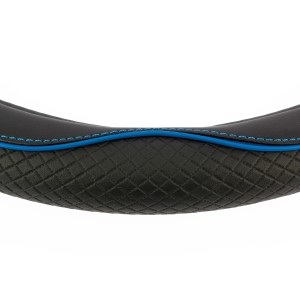COUVRE-VOLANT CENTAURO 37-39CM. NOIR/BLEU