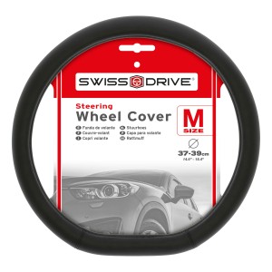 COUVRE-VOLANT A MEPLAT DT2 37-39CM. NOIR