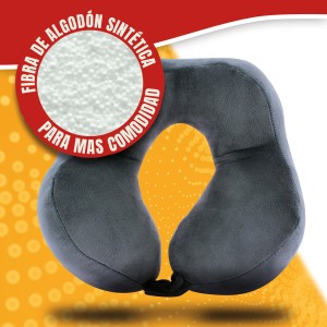 TOUR DE COU HAPPY CONFORT PLUSH DOUX GR.CONFORT ANTHRACITE, OKO-TEX