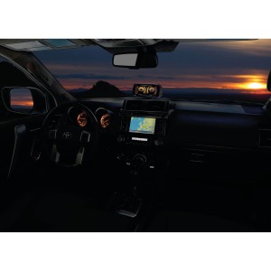 INCLINOMETRE 4X4 LUMINEUX NOIR
