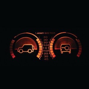 INCLINOMETRE 4X4 LUMINEUX NOIR