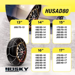 CHAINE NEIGE HUSKY ADVANCE 9MM O-NORM KN80