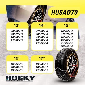 CHAINE NEIGE HUSKY ADVANCE 9MM O-NORM KN70