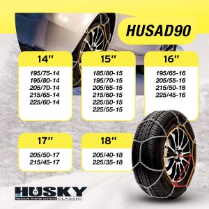 CHAINE NEIGE HUSKY ADVANCE 9MM O-NORM KN90