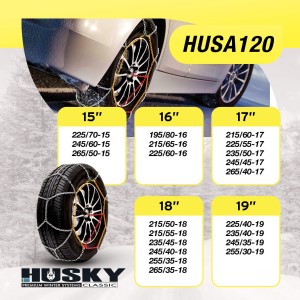 CHAINE NEIGE HUSKY ADVANCE 9MM O-NORM KN120