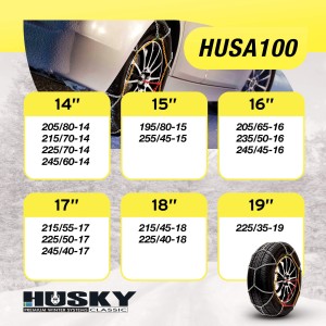 CHAINE NEIGE HUSKY ADVANCE 9MM O-NORM KN100