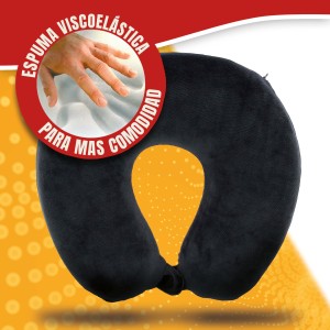 TOUR DE COU HAPPY CONFORT MEMOIRE DE FORME ANTRHACITE, OKO-TEX