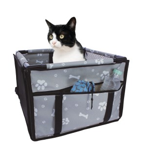 SAC DE VOYAGE POUR ANIMAUX DE COMPAGNIE GRIS