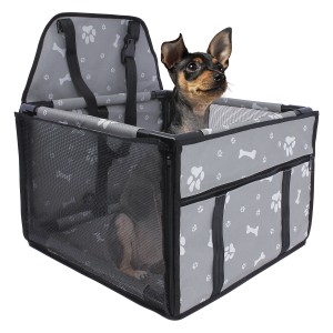 SAC DE VOYAGE POUR ANIMAUX DE COMPAGNIE GRIS