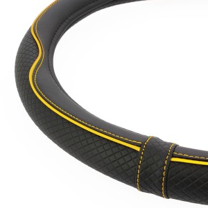 COUVRE-VOLANT CENTAURO 37-39CM. NOIR/JAUNE