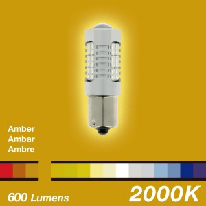 AMP. LED S800 12V P21W BA15S 1 PLOT CANBUS - AMBRE - SCT