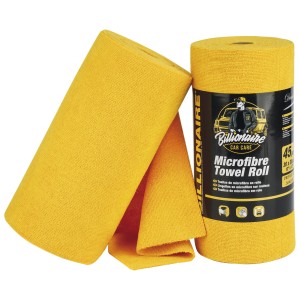 ROULEAU DE SERVIETTE EN MICROFIBRE 30*30CM BILLIONAIRE 45PCS