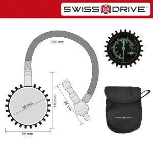 MANOMETRE ANALOGIQUE AVEC MANDRIN A 90°