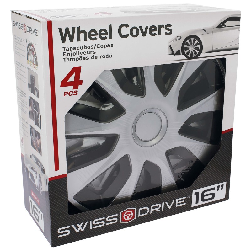 JEU D'ENJOLIVEURS 16" WASHINGTON SILVER/BLACK