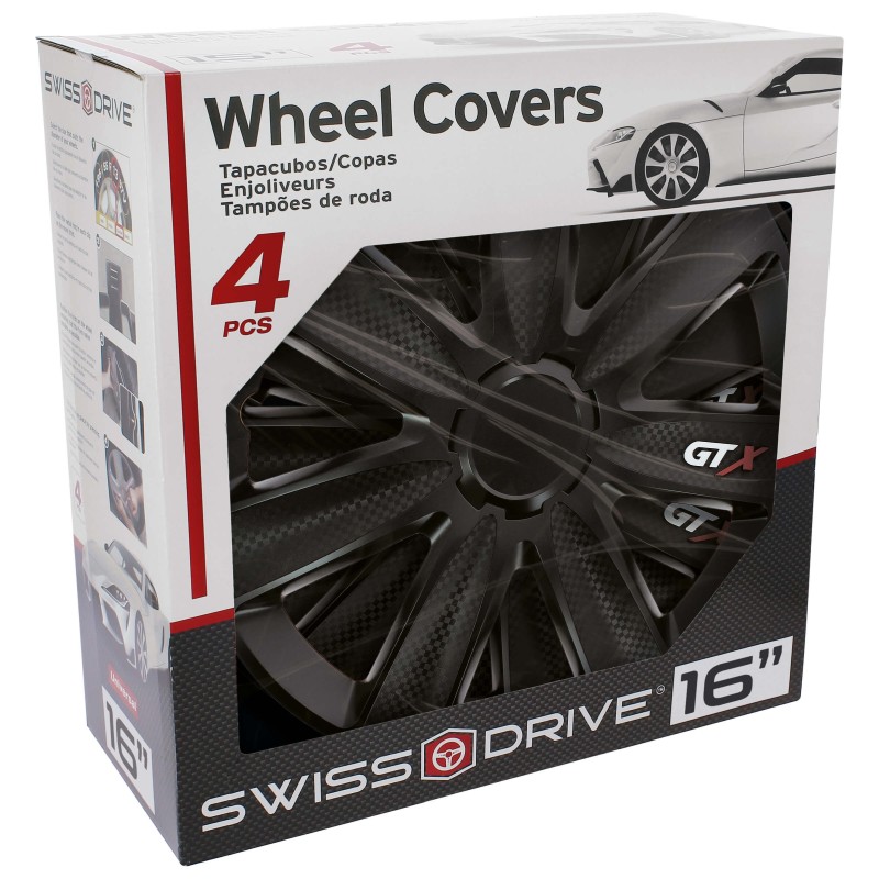 JEU D'ENJOLIVEURS 16" CARBON BLACK