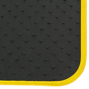 JEU DE TAPIS MOQUETTE 400G/M2 DRIVE NOIR/JAUNE. 4PCS