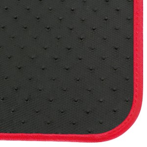 JEU DE TAPIS MOQUETTE 400G/M2 DRIVE NOIR/ROUGE. 4PCS