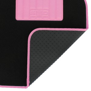 JEU DE TAPIS MOQUETTE 400G/M2 DRIVE NOIR/ROSE 4PCS