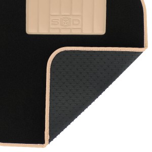 JEU DE TAPIS MOQUETTE 400G/M2 DRIVE NOIR/BEIGE 4PCS