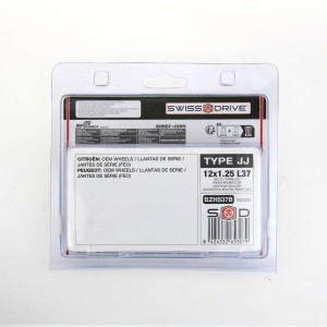 VIS ANTIVOL NOIR CHROME 12X1.25 L37 4PCS+2 CLEFS AVEC NUMERO DE SERIE