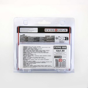 ECROUS ANTIVOL NOIR CHROME 12X1.50 4PCS+2 CLEFS AVEC NUMERO DE SERIE