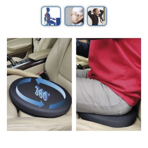 COUSSIN SWISS DRIVE A MEMOIRE DE FORME + GEL PIVOTANT 360°