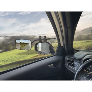 RETROVISEUR ADDITIONNEL GRAND ANGLE A 2 GLACES POUR CARAVANNE