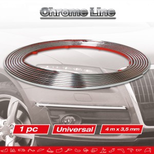 MOULURE CHROMEE 3,5MX4MM