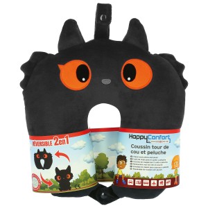 TOUR DE COU DE VOYAGE ET COMPAGNON DE VOYAGE YEUX ORANGES, MICROBILLE