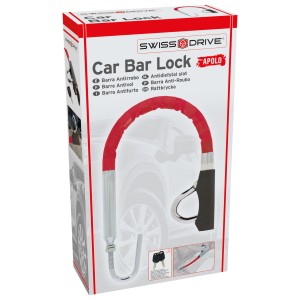 CANNE ANTIVOL SWISS DRIVE APOLO BLOQUE PEDALE ET VOLANT