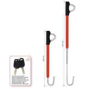 CANNE ANTIVOL SWISS DRIVE MERCURIO BLOQUE PEDALE ET VOLANT