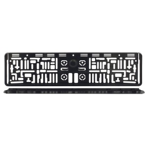 SUPPORT DE PLAQUE D'IMMAT EURO CLIP ABS NOIR