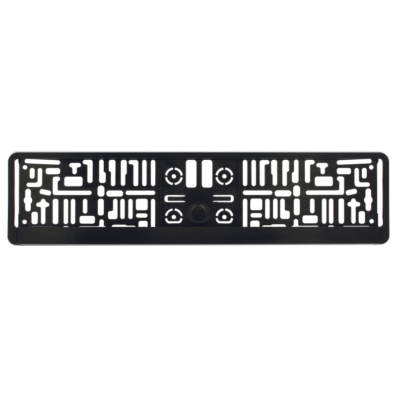 SUPPORT DE PLAQUE D'IMMAT EURO CLIP ABS NOIR