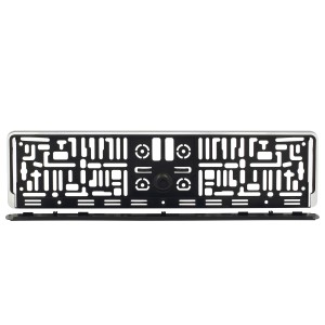 SUPPORT DE PLAQUE D'IMMAT EU ABS CHROME