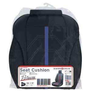 COUVRE SIEGE PVC POTENZA NOIR/BLEU 1PC